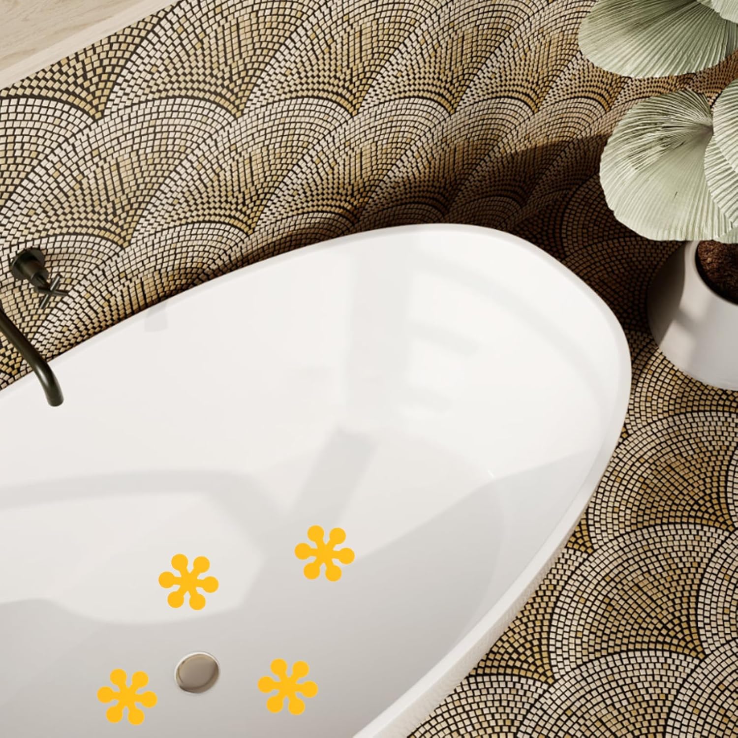 Kisangel 6 Pack Non Slip Bathtub Stickers