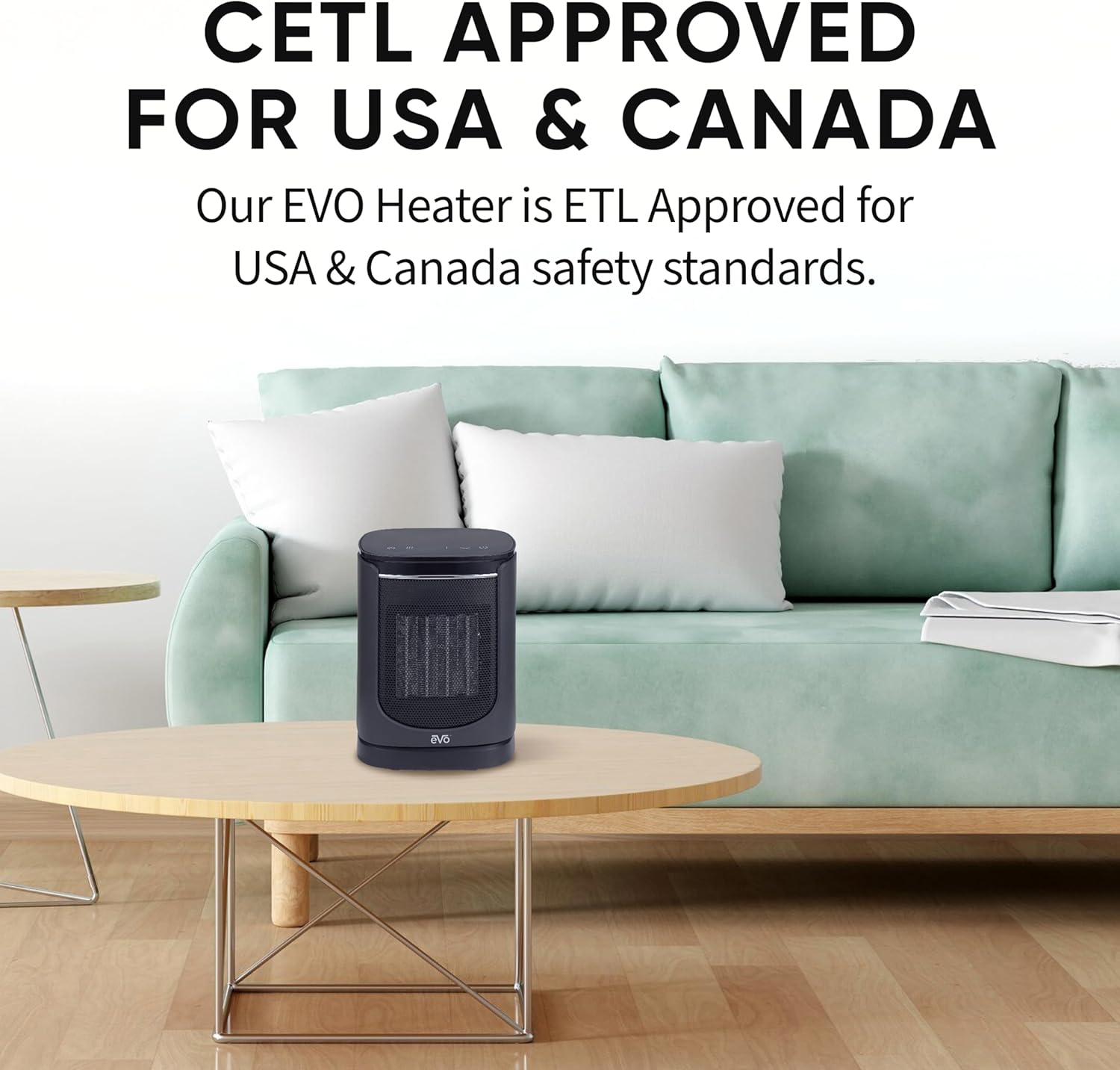 EVO Oscillating Ceramic Heater with Digital Display