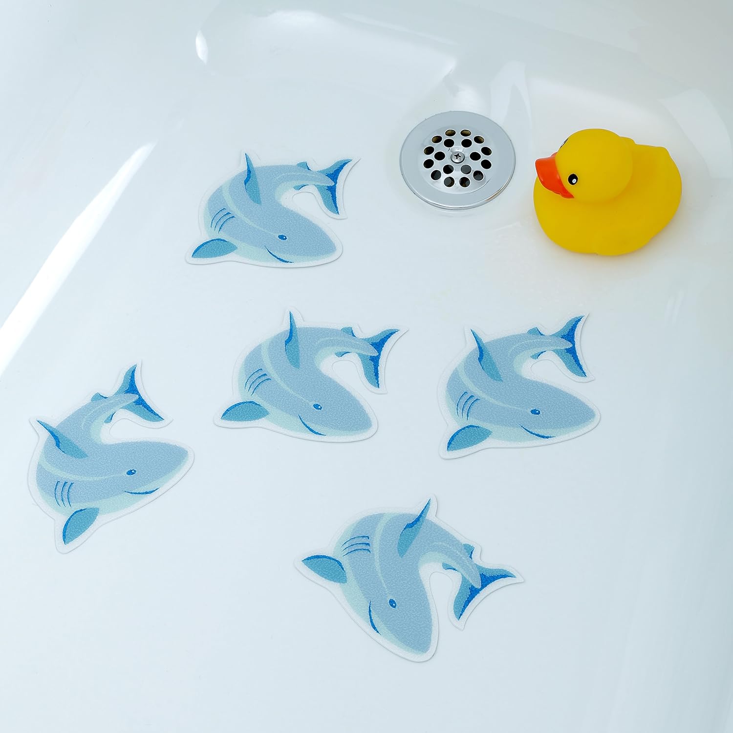 SlipX Solutions Adhesive Bath Treads 10 Pieces Non-Slip Traction