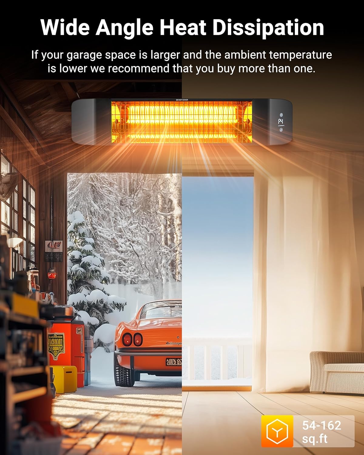 Pasapair Smart Electric Patio Heater with APP Control 1
