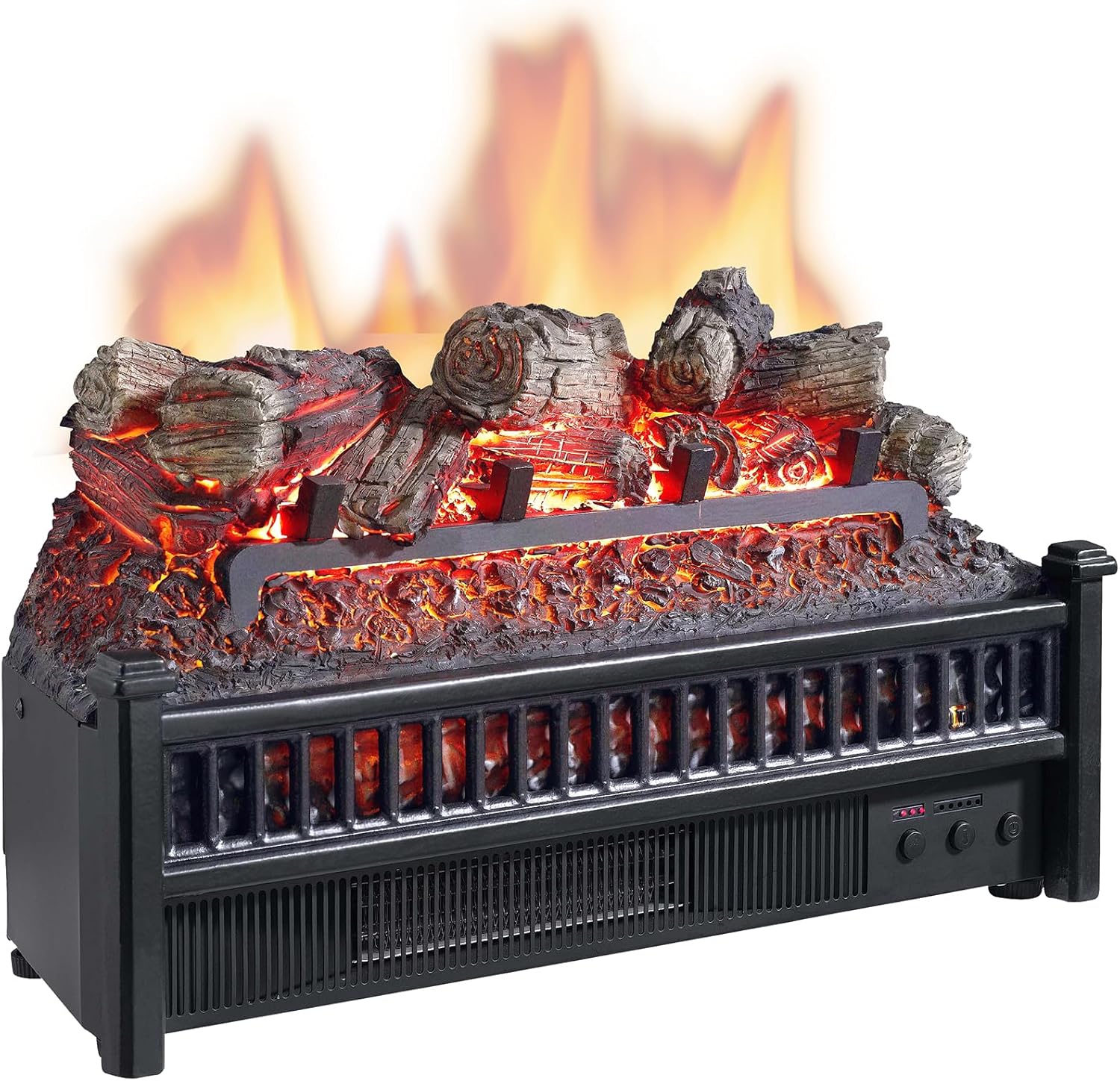 Comfort Glow Electric Log Set with Heater 9x23x13in Black 1