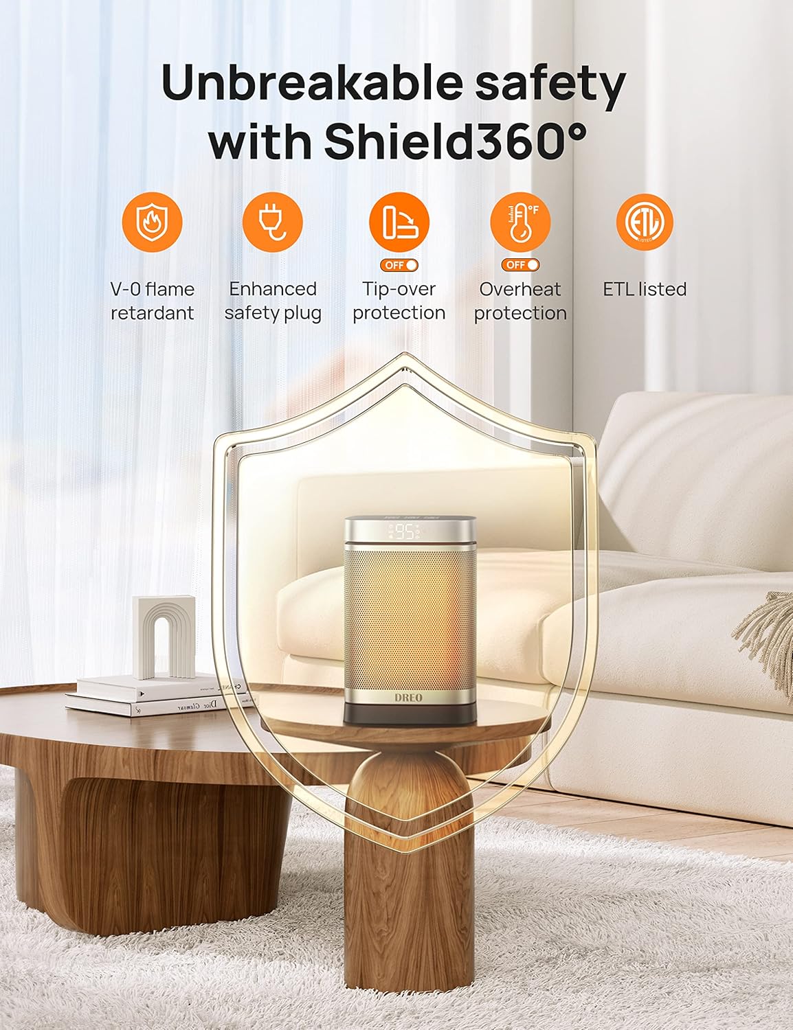 Dreo 1500W Electric Space Heater with Digital Display