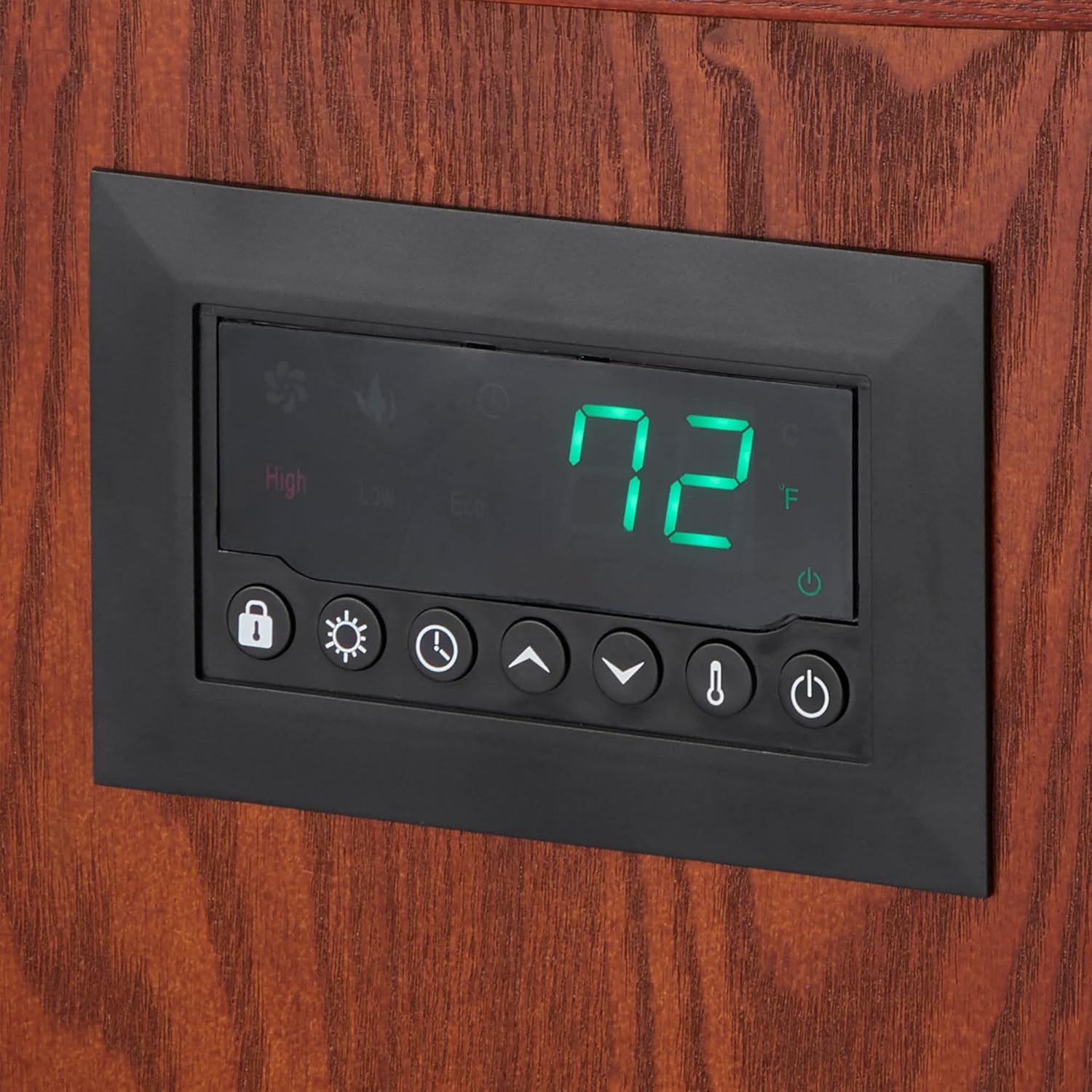 Lifesmart 1500W Infrared Space Heater with 6 Elements Remote Casters Brown 3 Pack