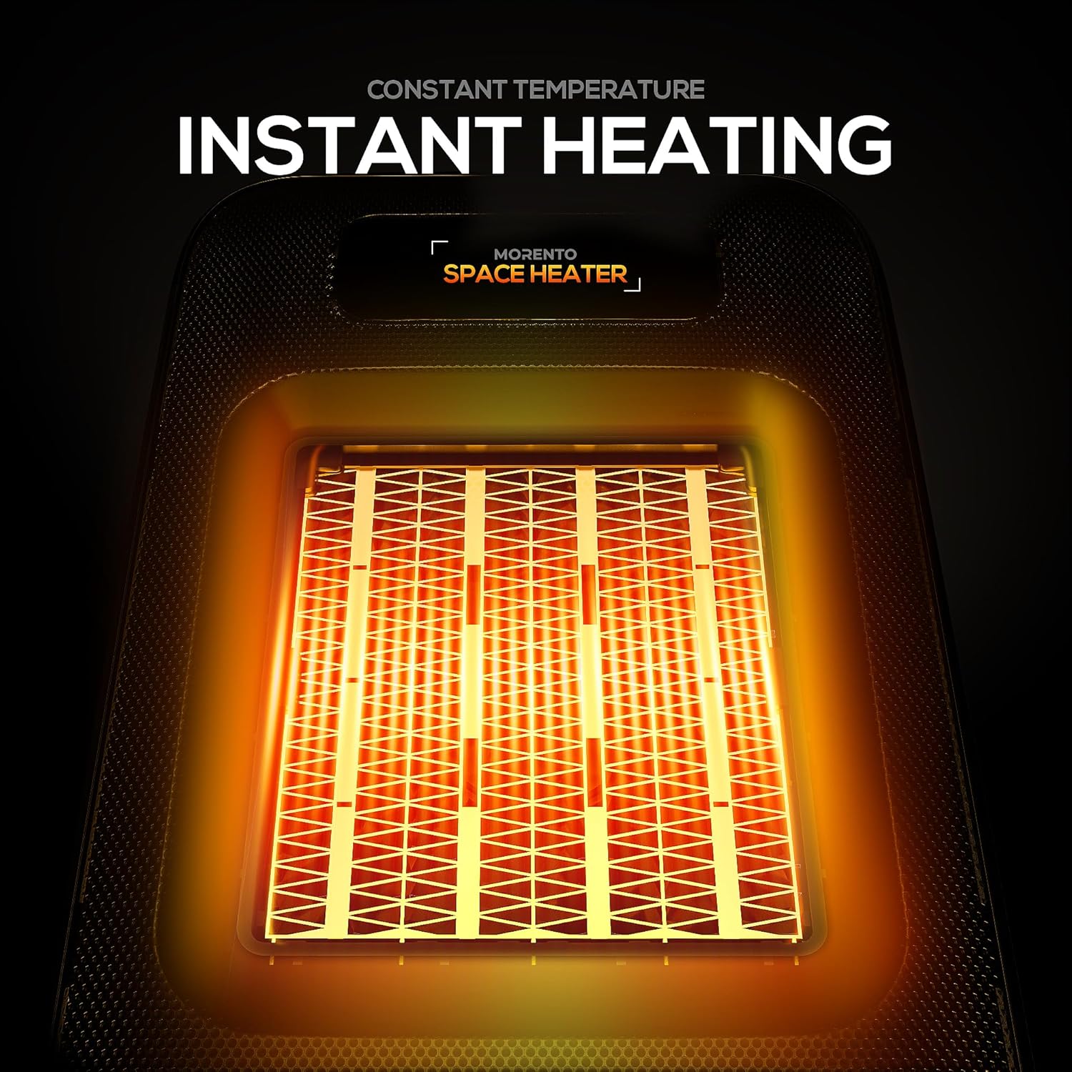 MORENTO 1500W Electric Space Heater with Fan Thermostat