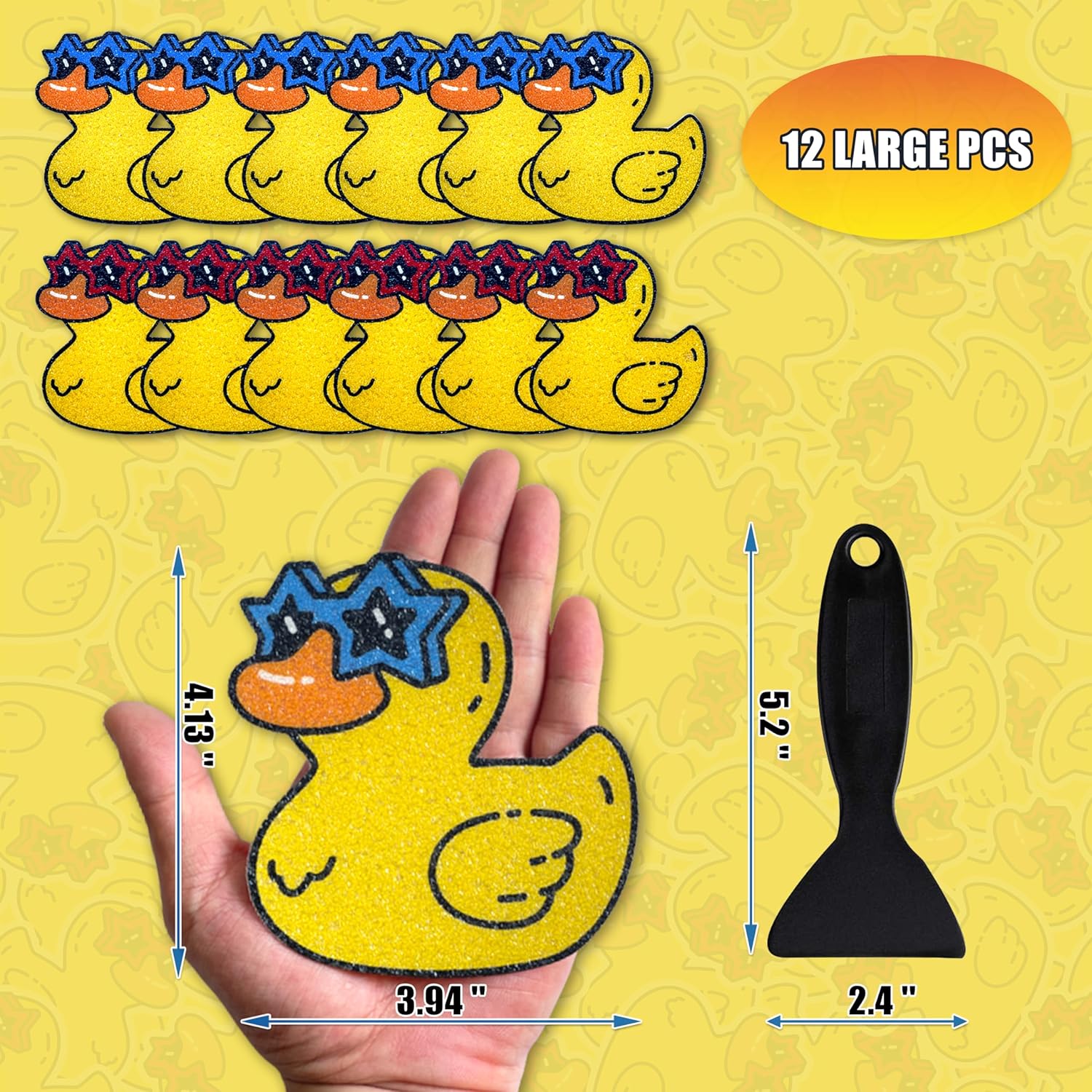 WIBUE Non-Slip Bathtub Stickers with Scraper