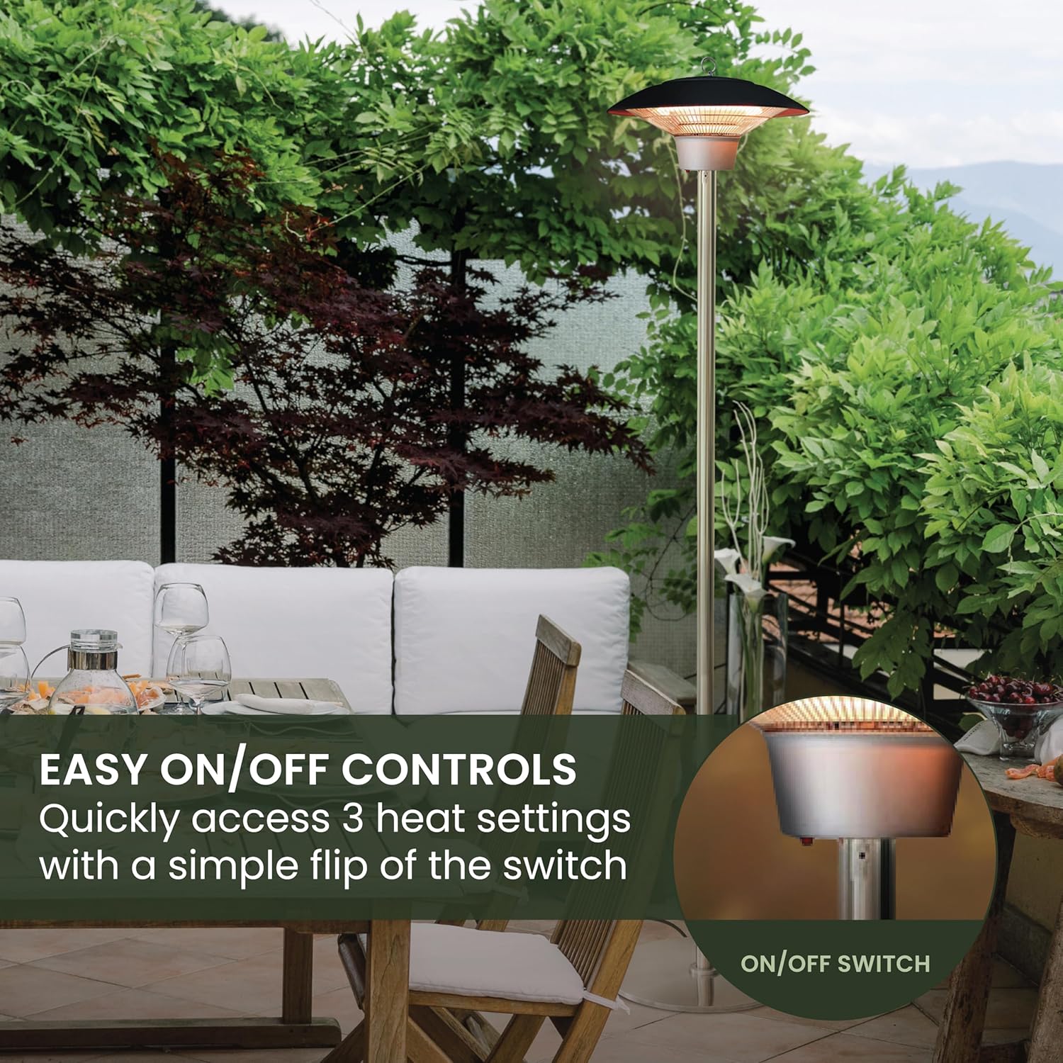 Hanover 68-Ft Portable Infrared Heater Lamp